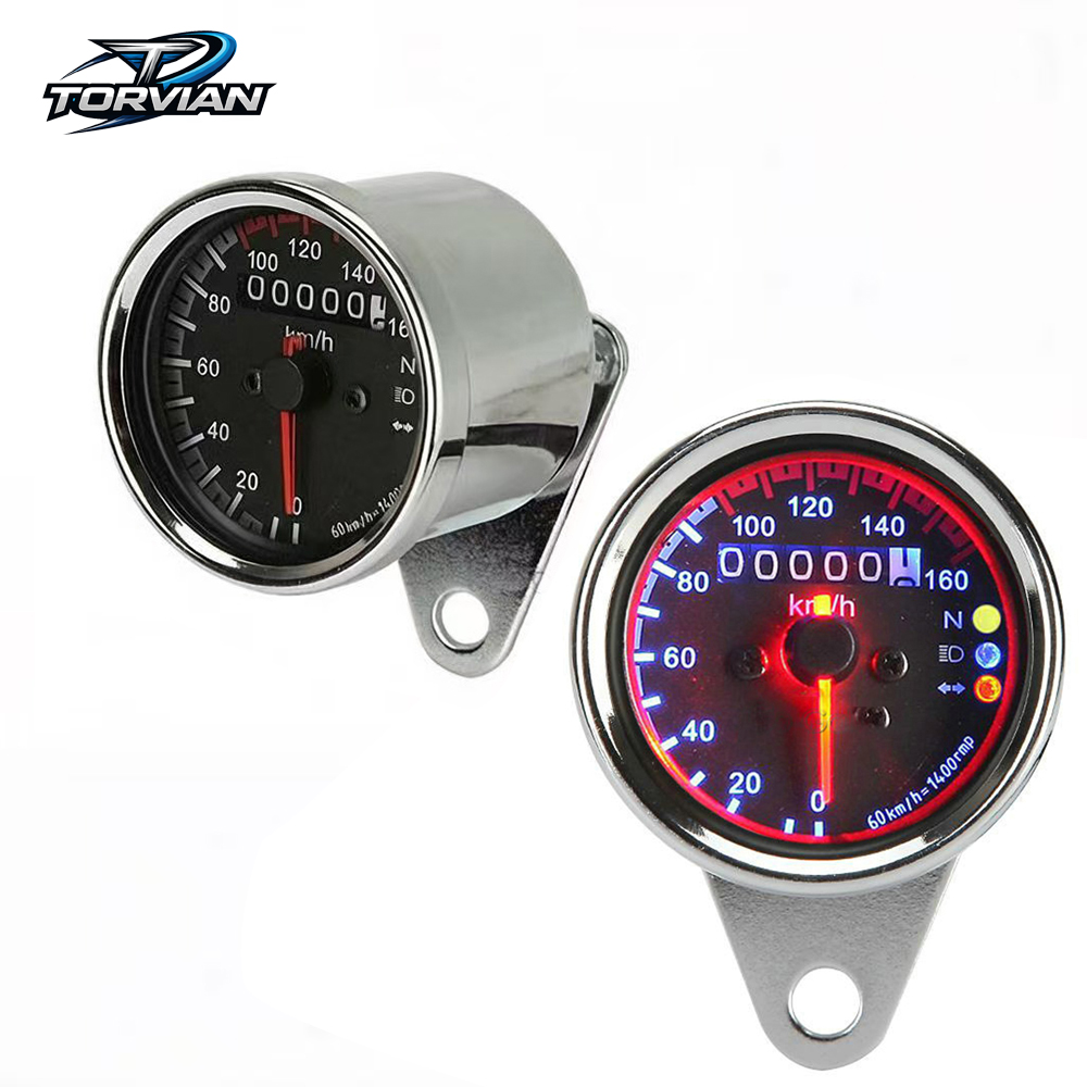 Analog Meter Gauge - Velocímetro e Odômetro Torvian Dual LED
