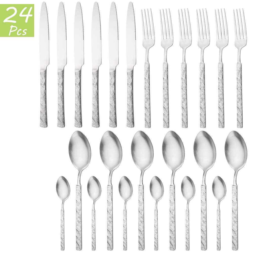 Vintage Collectible Spoons - 304 aço inoxidável conjunto de louça