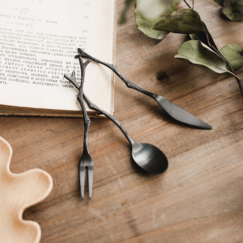 Vintage Collectible Spoons - Conjunto de Talheres Criativos Japoneses em