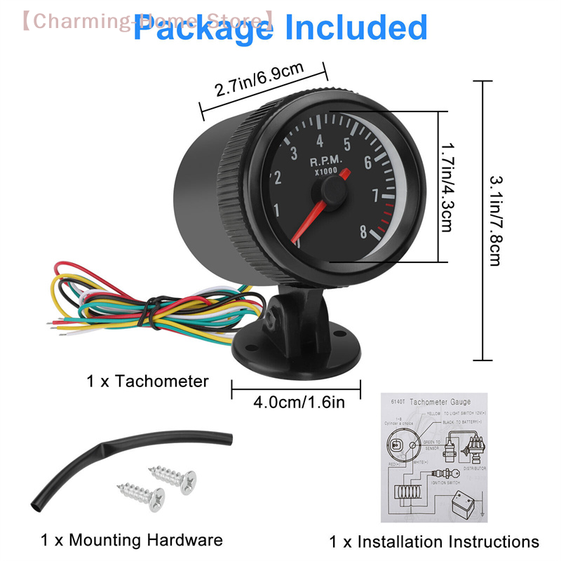 Analog Meter Gauge - 【M】Tacômetro de Carro 2