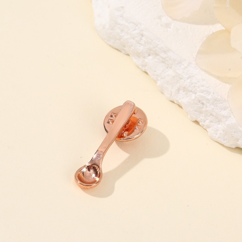 Vintage Collectible Spoons - Broche de Colher com Design Fofo,
