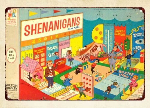 Vintage Collectible Stores - Placa de Metal Vintage Colecionável Shenanigans