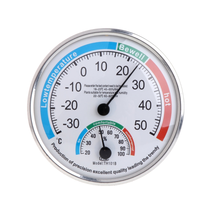 Analog Meter Gauge - Termômetro Analógico Portátil Higrômetro Monitor de