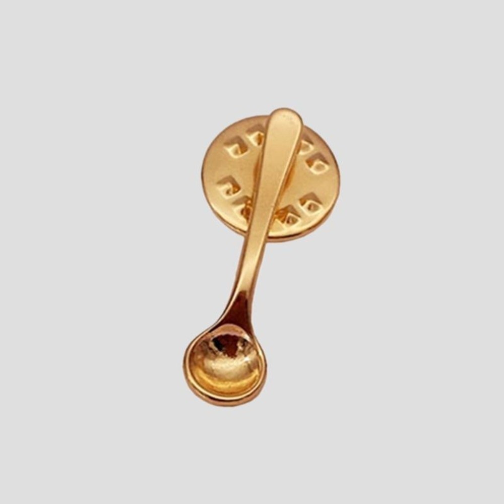 Vintage Collectible Spoons - Broche de Colher com Design Moderno