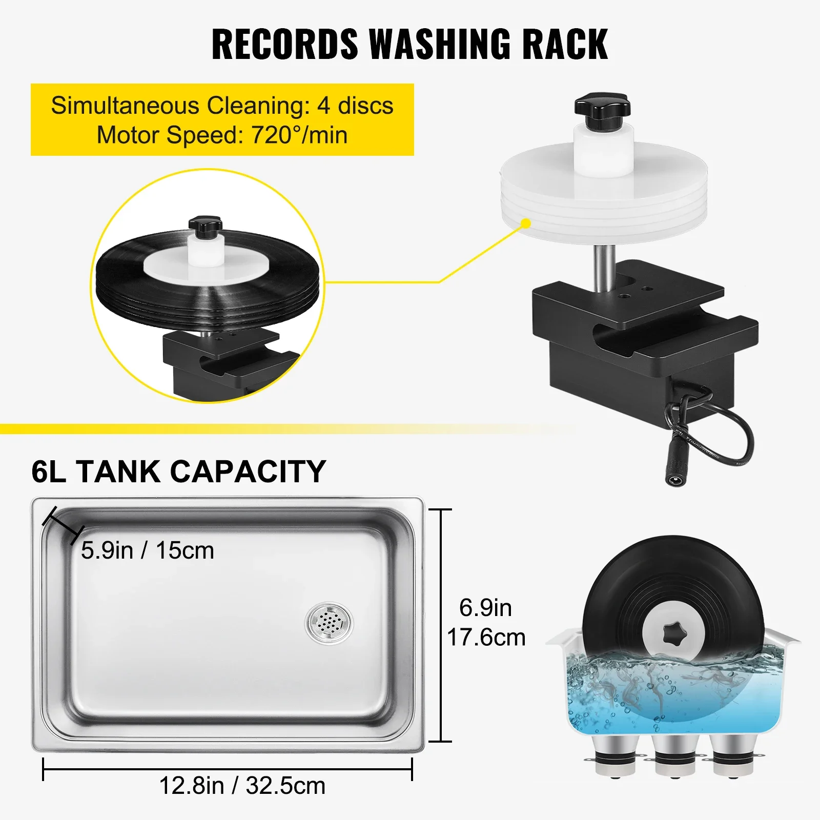 Sihao 6l botão de limpeza de r - Vinyl Record Cleaner avaliação e preço