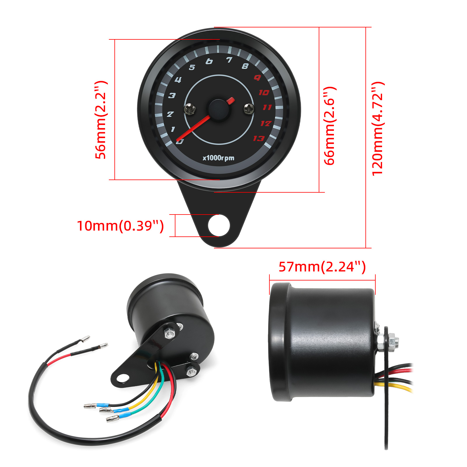 Tacômetro Analógico Universal  - Analog Meter Gauge avaliação e preço