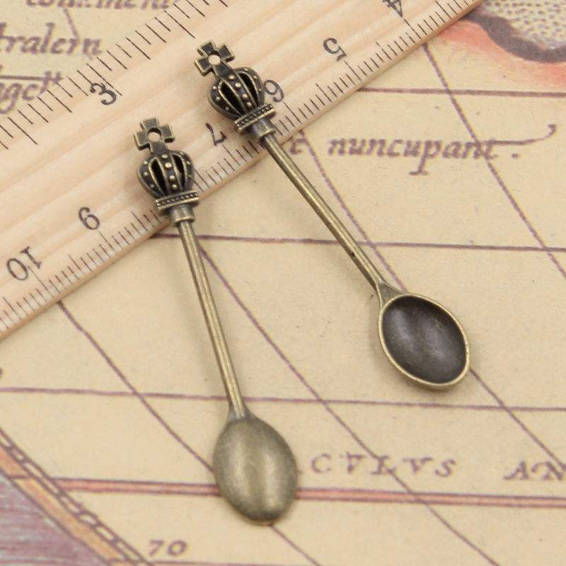 10 pçs encantos cozinha coroa  - Vintage Collectible Spoons avaliação e preço