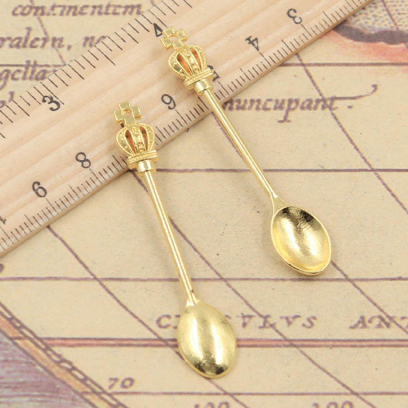 10 pçs encantos cozinha coroa  - Vintage Collectible Spoons avaliação e preço