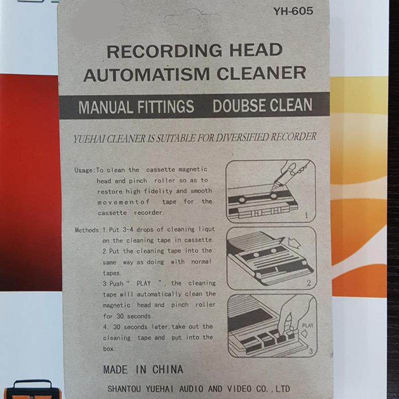 Novo limpador de fita gravador - Cassette Tape Head avaliação e preço