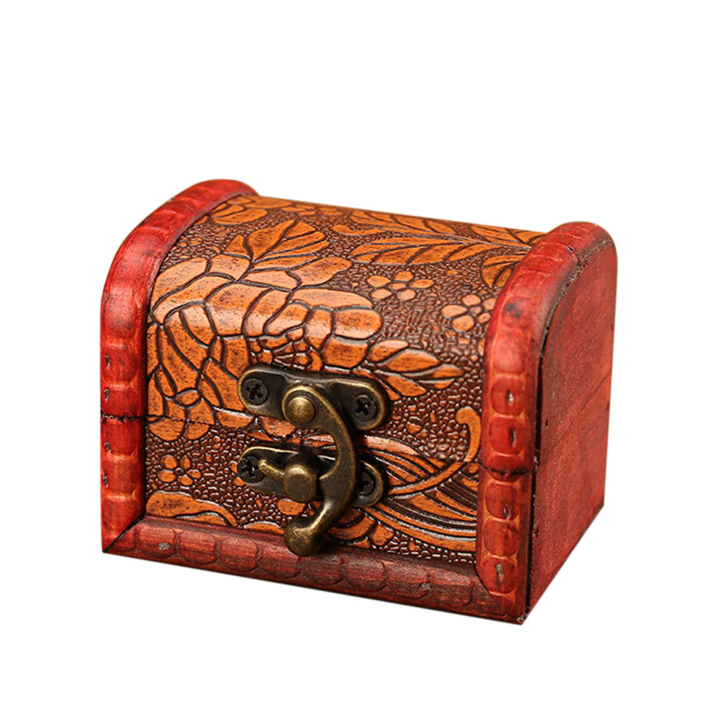 Caixa de joias de madeira vint - Vintage Item avaliação e preço