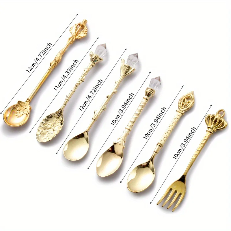 6 pçs vintage colheres garfo e - Vintage Collectible Spoons avaliação e preço