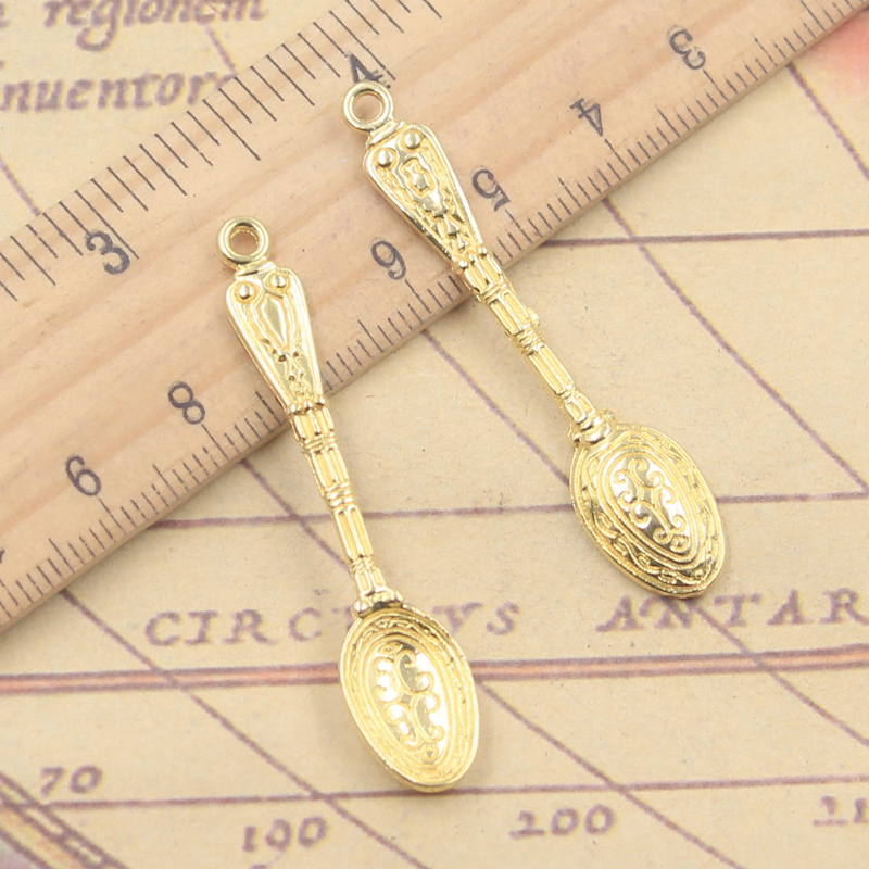 10 pçs encantos padrão colher  - Vintage Collectible Spoons avaliação e preço