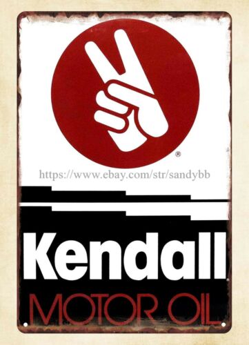 Placa de metal Kendall Motor O - Vintage Collectible Stores avaliação e preço